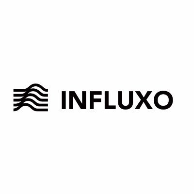 the word INFLUXO and INFLUXO's logo
