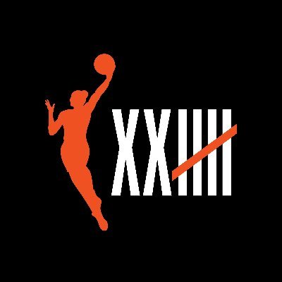 wnba player outline with roman numerals 25